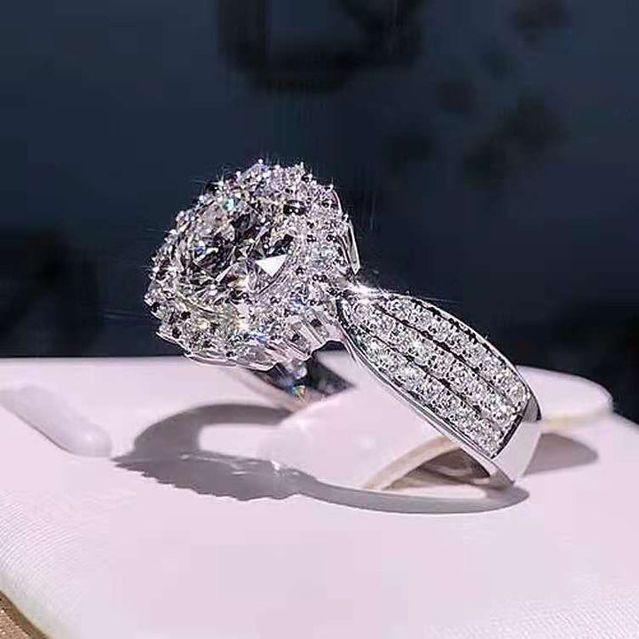 Lisslune | Fashion Exquisite Luxury Popular Shiny Green High Quality Zircon Wedding Ring