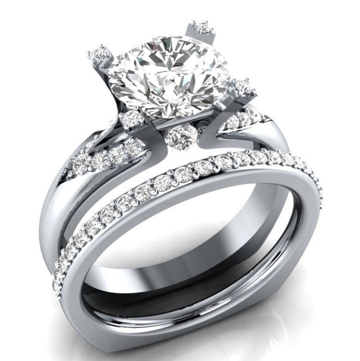 Lisslune | Fashion Exquisite Luxury Popular Shiny Green High Quality Zircon Wedding Ring