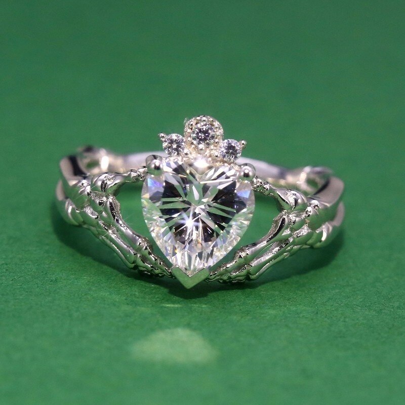 Lisslune | Fashion Exquisite Luxury Popular Shiny Green High Quality Zircon Wedding Ring