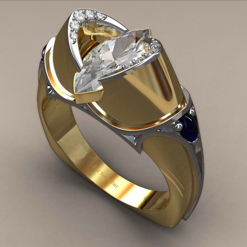 Lisslune | Fashion New Ring With Red Stones For Women Vintage Crystal Zircon Rings