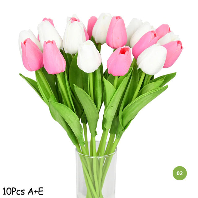 Lisslune | Fashion Tulip Artificial Flowers For maintenance-free creative home decor Floral Displays For living room dining room Nordic Home Decoration