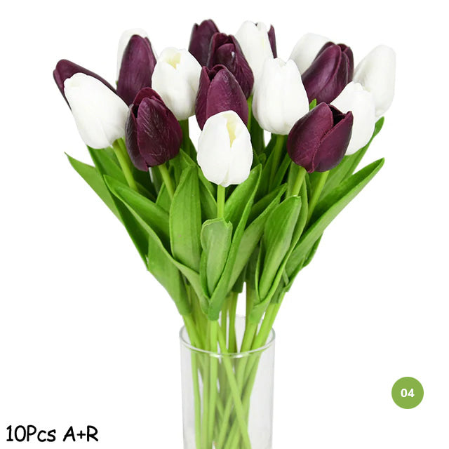 Lisslune | Fashion Tulip Artificial Flowers For maintenance-free creative home decor Floral Displays For living room dining room Nordic Home Decoration