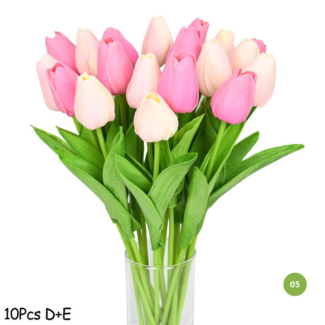 Lisslune | Fashion Tulip Artificial Flowers For maintenance-free creative home decor Floral Displays For living room dining room Nordic Home Decoration