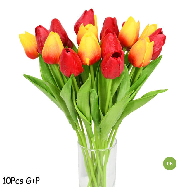Lisslune | Fashion Tulip Artificial Flowers For maintenance-free creative home decor Floral Displays For living room dining room Nordic Home Decoration