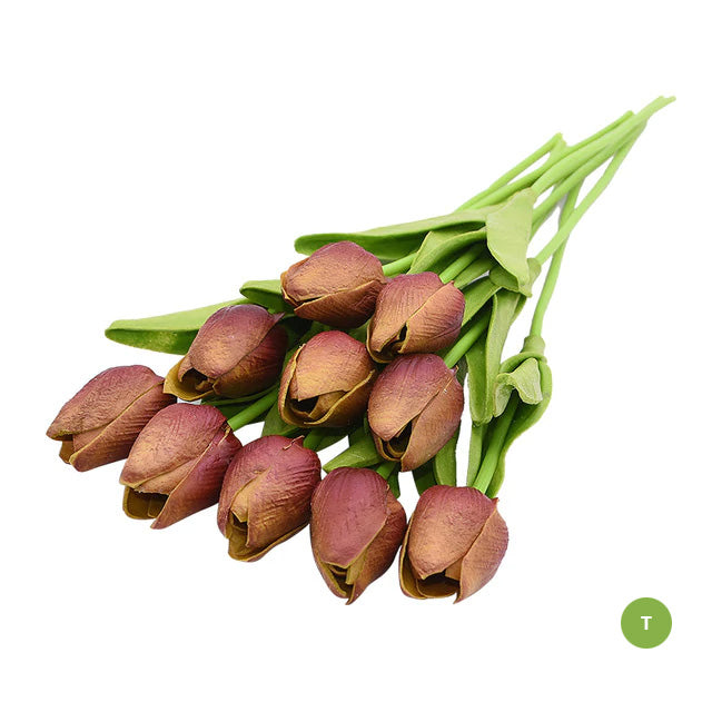 Lisslune | Fashion Tulip Artificial Flowers For maintenance-free creative home decor Floral Displays For living room dining room Nordic Home Decoration