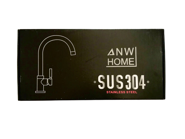 Lisslune | Kitchen faucet ANW HOME brushed steel Color Black HF-01B