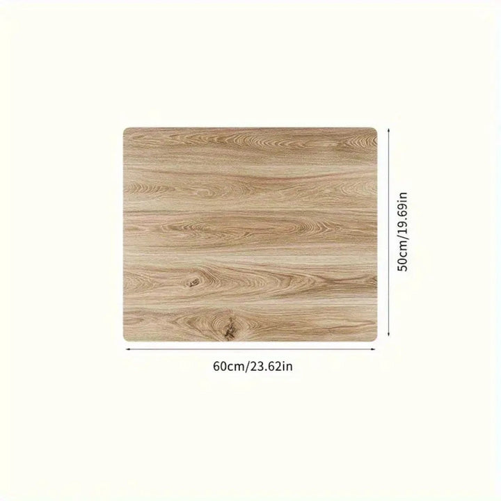 Lisslune | Synthetic Wood Grain Appliance Protector Mat