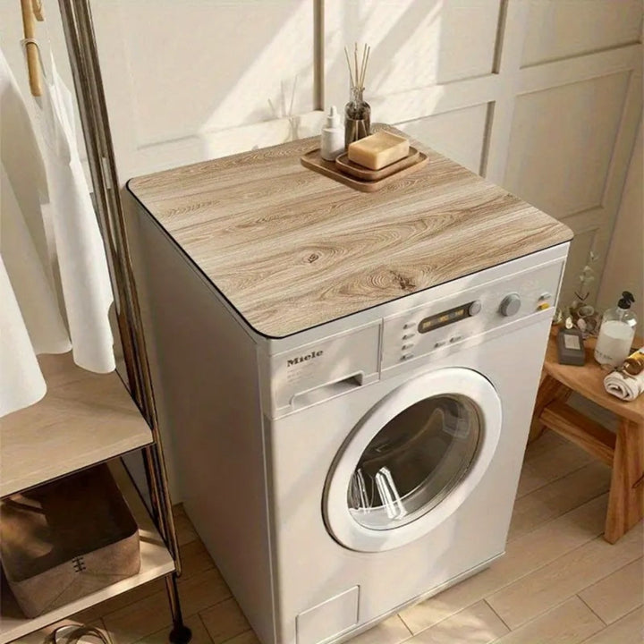 Lisslune | Synthetic Wood Grain Appliance Protector Mat