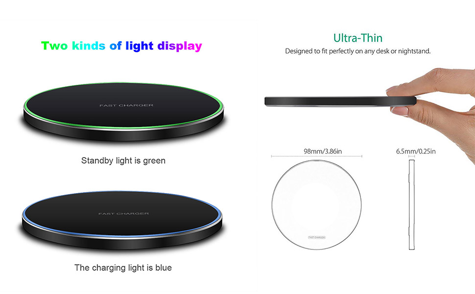Lisslune | 30W Fast Wireless Charging Pad | Premium USB C Charging Cable MagSafe Charger for Apple iPhone, Samsung & Android - Fast Wireless Charging Pad