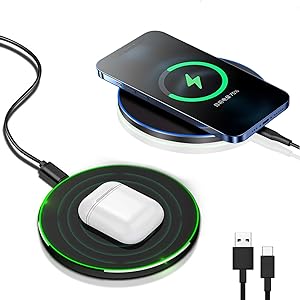 Lisslune | 30W Fast Wireless Charging Pad | Premium USB C Charging Cable MagSafe Charger for Apple iPhone, Samsung & Android - Fast Wireless Charging Pad