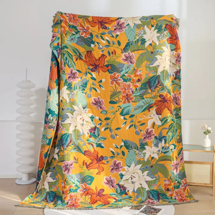 Lisslune | Festival Tropics Cotton Blanket