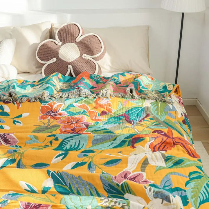 Lisslune | Festival Tropics Cotton Blanket