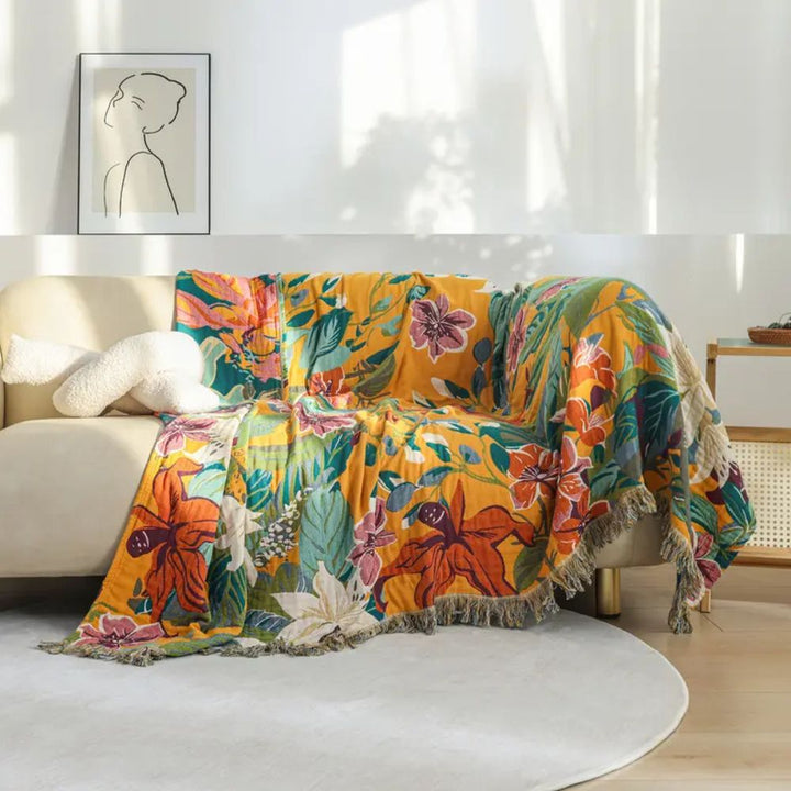 Lisslune | Festival Tropics Cotton Blanket