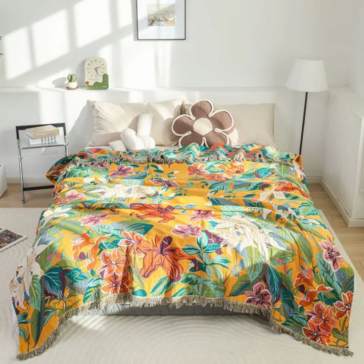 Lisslune | Festival Tropics Cotton Blanket