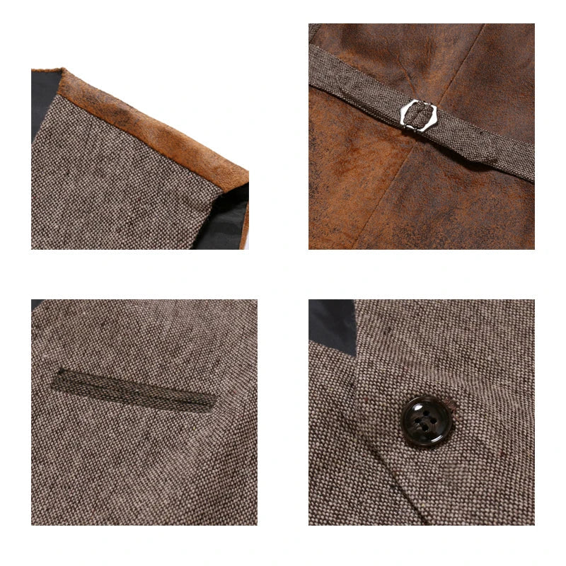Lisslune | Vintage V-Neck Lapel Waistcoat