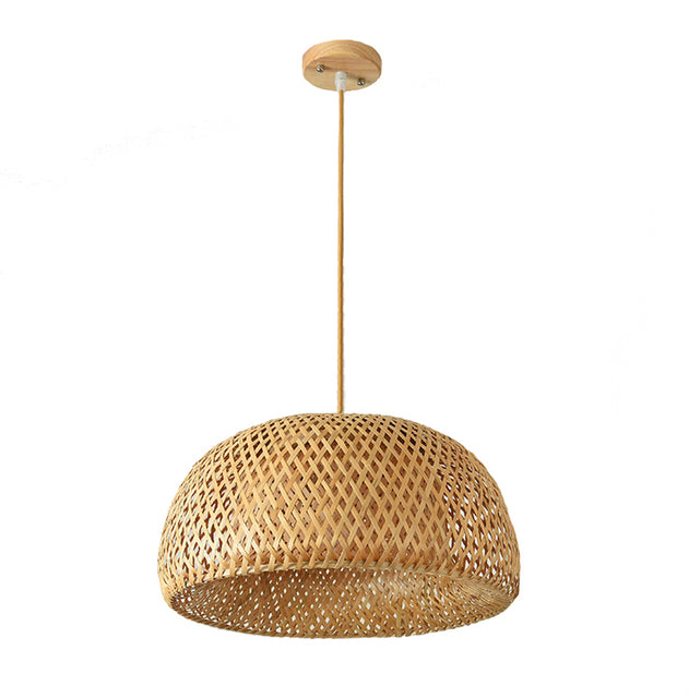 Lisslune | Finn Bamboo Pendant Light – Handcrafted Rattan & Bamboo Light with Southeast Asian Charm
