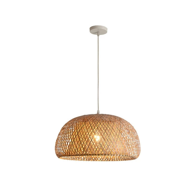 Lisslune | Finn Bamboo Pendant Light – Handcrafted Rattan & Bamboo Light with Southeast Asian Charm
