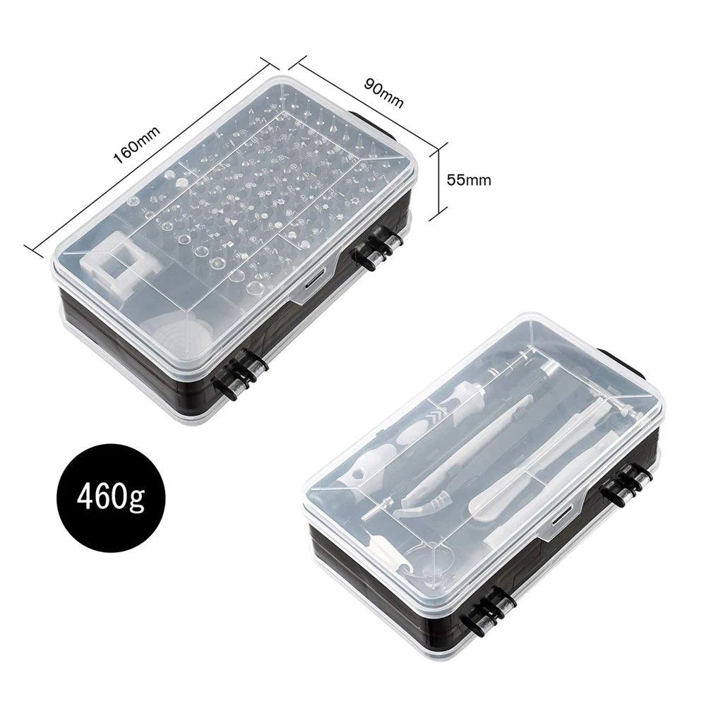 Lisslune | 110-piece magnetic precision tool set for home and professional repairs in sturdy stainless steel
