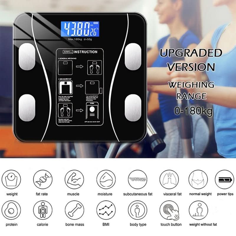 Lisslune | Intelligent Body Analysis Scale with App & 11 Measurement Values