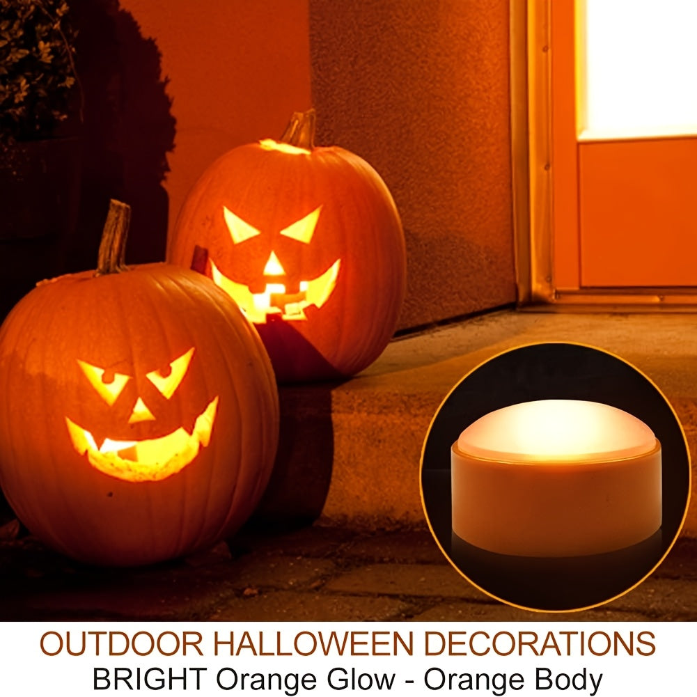 Lisslune | Flameless Jack-O’-Lantern Lights – LED Battery Tea Candle Decor Set
