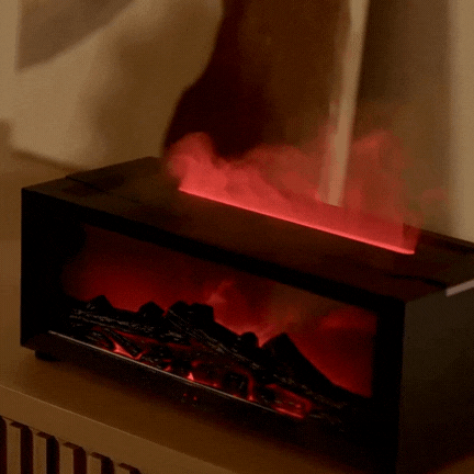 Lisslune | Flamora – Fireplace Humidifier & LED Flame Mood Lamp with Aromatherapy Option