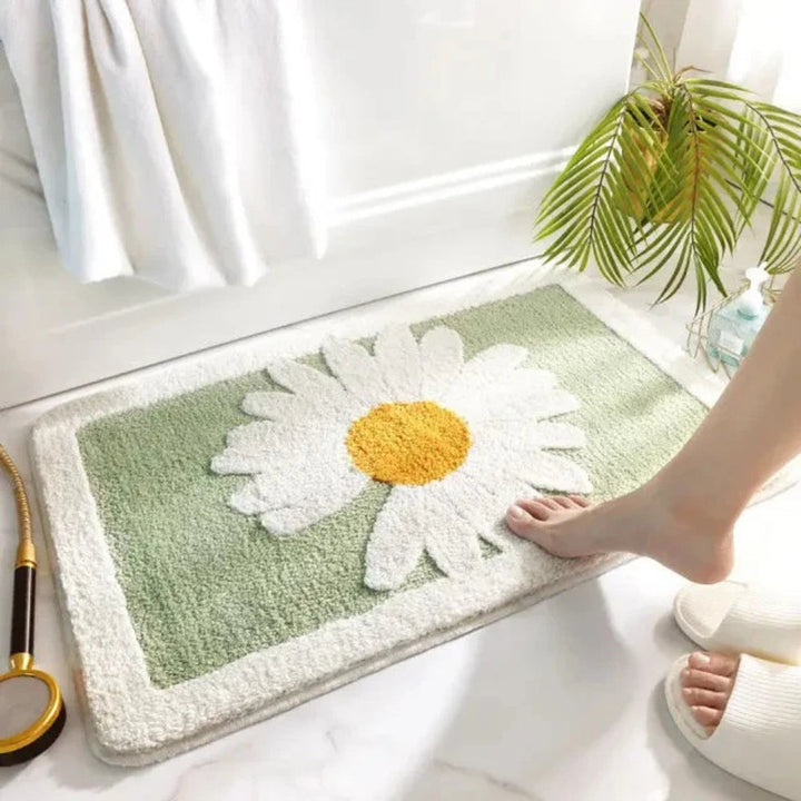 Lisslune | Fleur Plush Floral Bath Mat