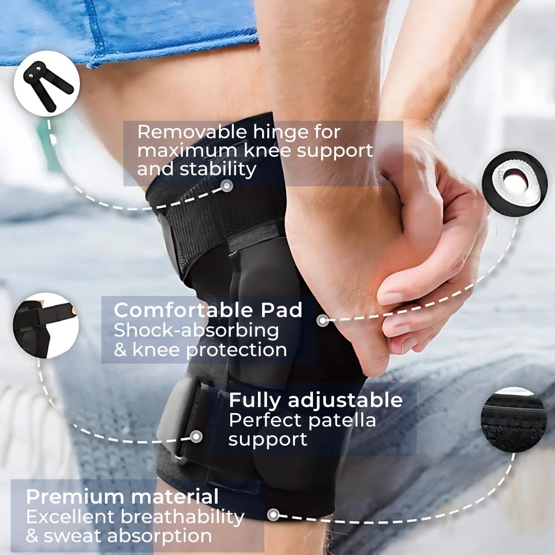 Lisslune | ACL Knee Brace for Knee Support and Stability | Reduces Pain, Swelling, and Limits Motion | Ideal for Recovery and Injury Protection