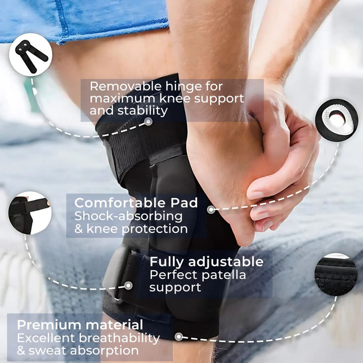 Lisslune | ACL Knee Brace for Knee Support and Stability | Reduces Pain, Swelling, and Limits Motion | Ideal for Recovery and Injury Protection