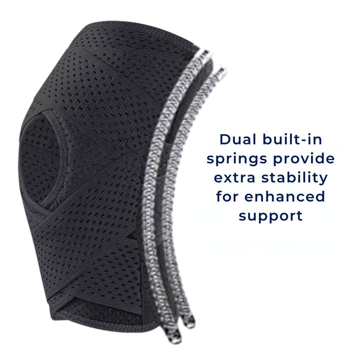 Lisslune | Knee Pads for Pain Relief | Support Compression Springs & Adjustable Tension Strap for Stability and Joint Protection