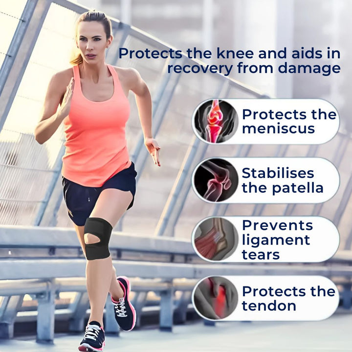 Lisslune | Knee Pads for Pain Relief | Support Compression Springs & Adjustable Tension Strap for Stability and Joint Protection