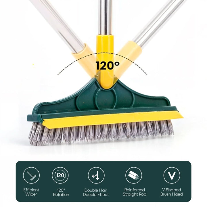 Lisslune | 2-in-1 Cleaning Brush for Floors & Tiles