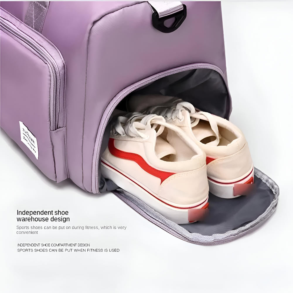 Lisslune | Waterproof Travel Bag with Shoe Compartment – Lightweight Weekend Bag with Plenty of Storage Space