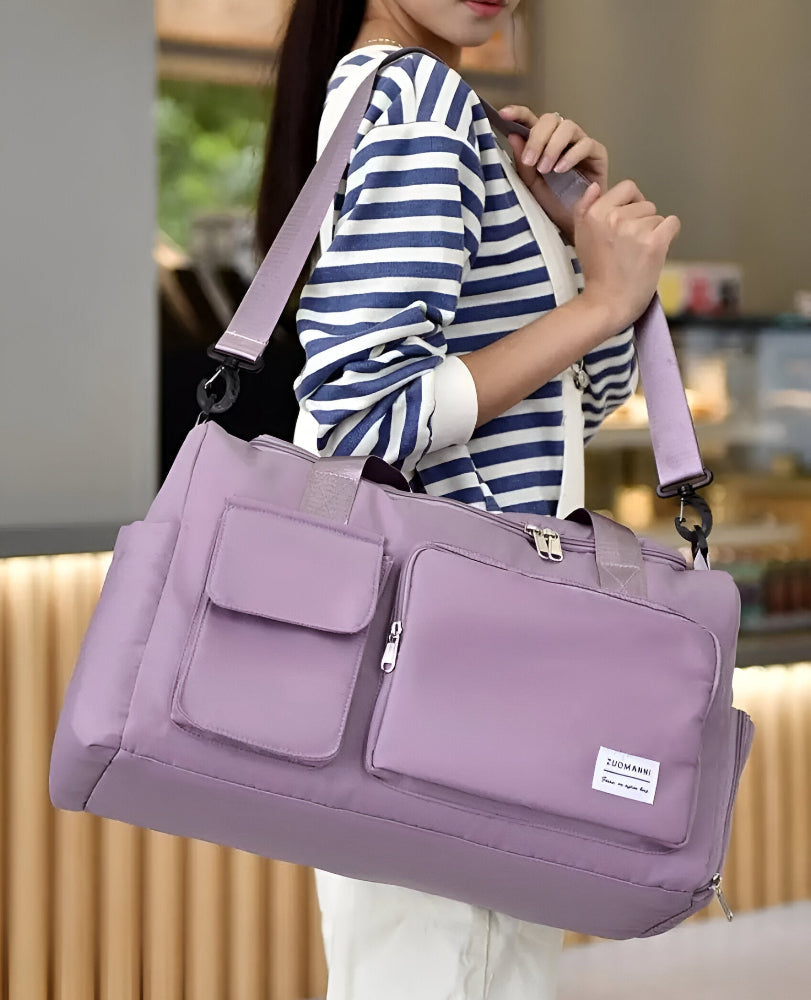 Lisslune | Waterproof Travel Bag with Shoe Compartment – Lightweight Weekend Bag with Plenty of Storage Space