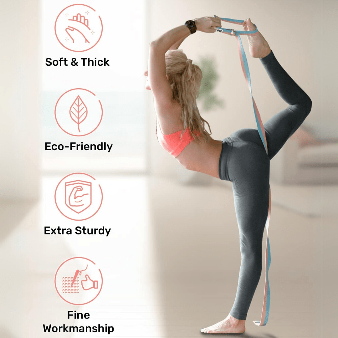Lisslune | Adjustable Stretch Band for Yoga & Flexibility Training