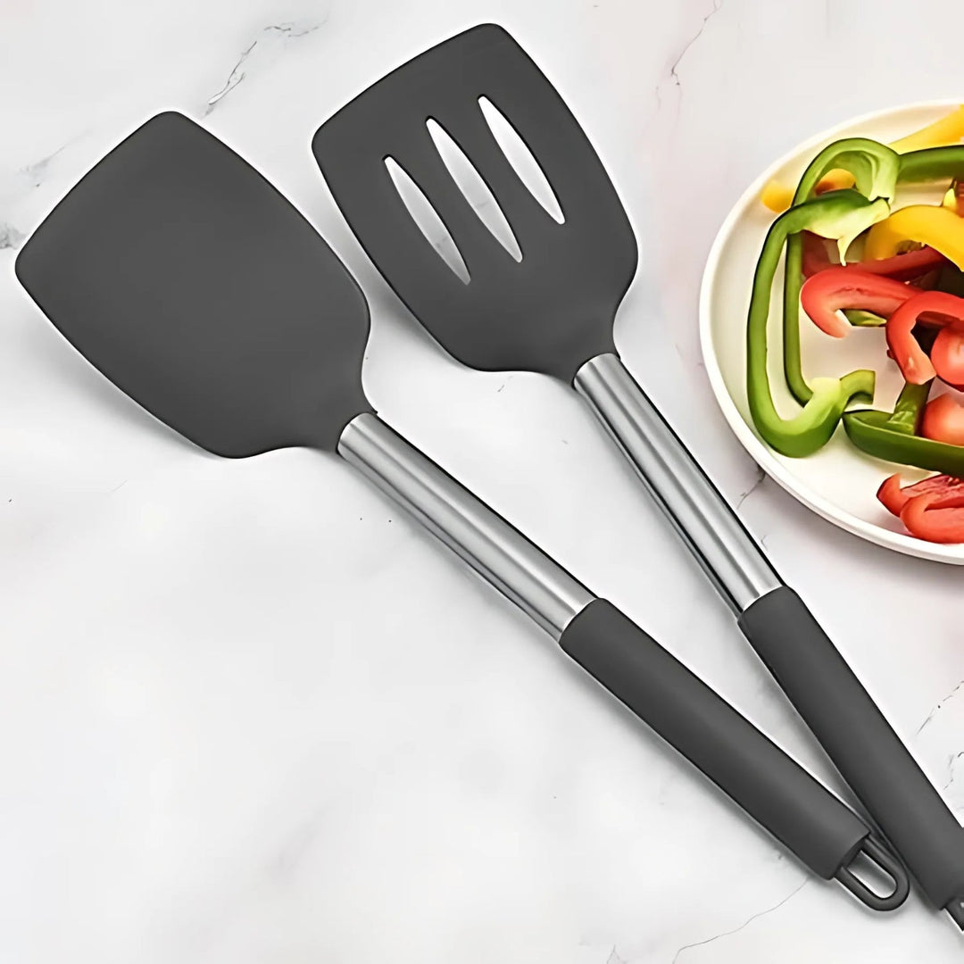 Lisslune | FlexiChef Silicone Kitchen Utensil Set | 3pcs