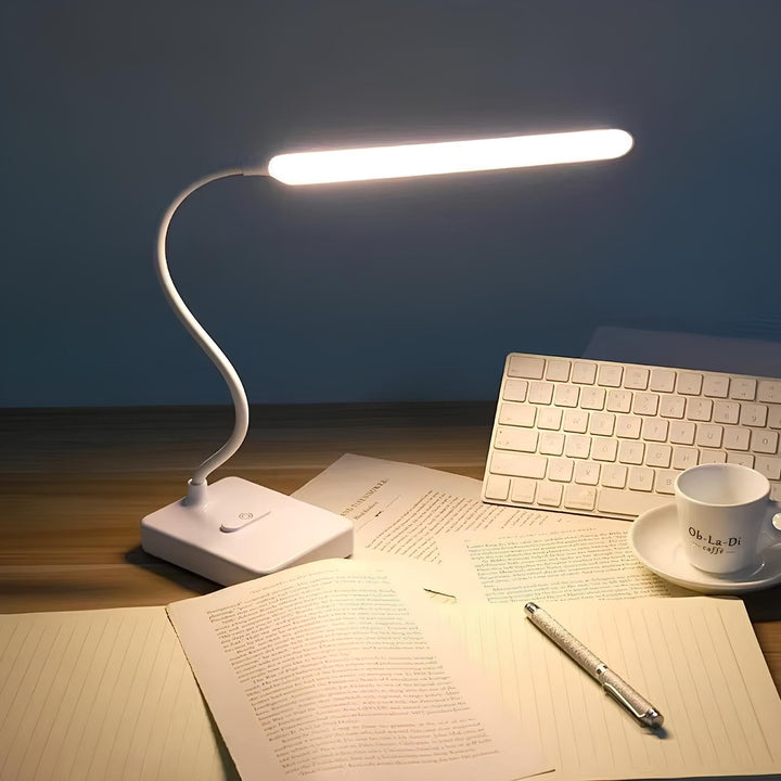 Lisslune | LumoFlex Adjustable Desk Lamp – Rechargeable or Plug-In with Flexible Neck & Dimmable Light