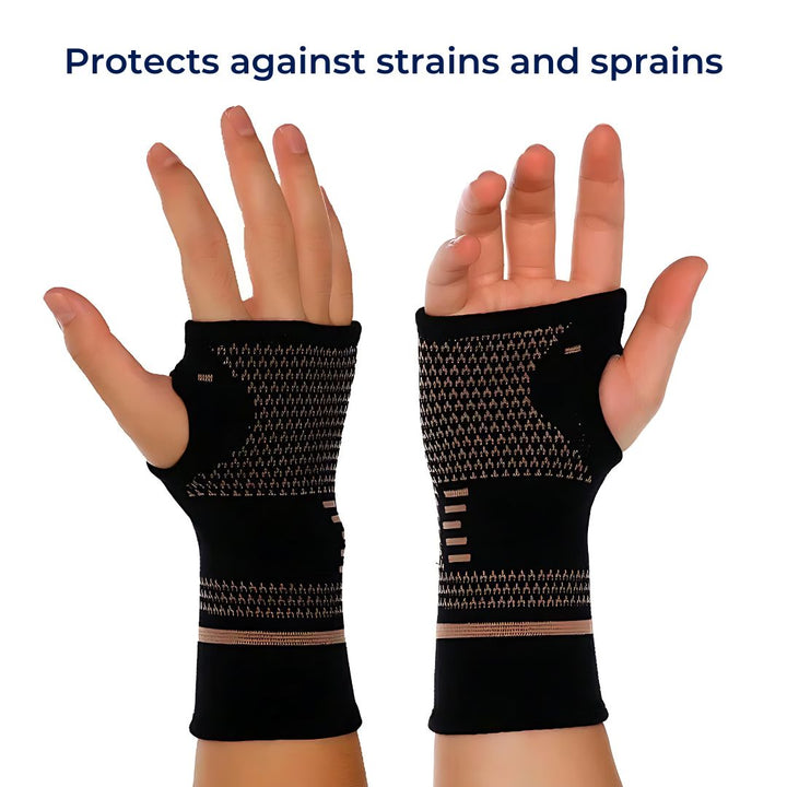 Lisslune | FlexSupport Wrist Brace with Heat Pad for Back Pain – Breathable Support for Injuries, Chronic Pain & Post-Surgery Recovery