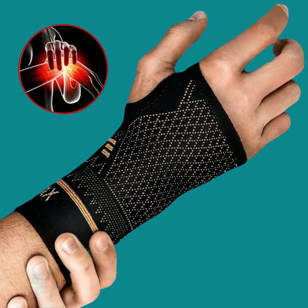 Lisslune | FlexSupport Wrist Brace with Heat Pad for Back Pain – Breathable Support for Injuries, Chronic Pain & Post-Surgery Recovery