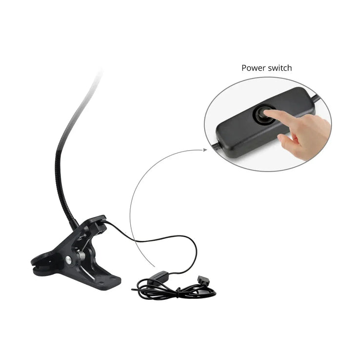 Lisslune | USB LED Reading Lamp with Flexible Arm