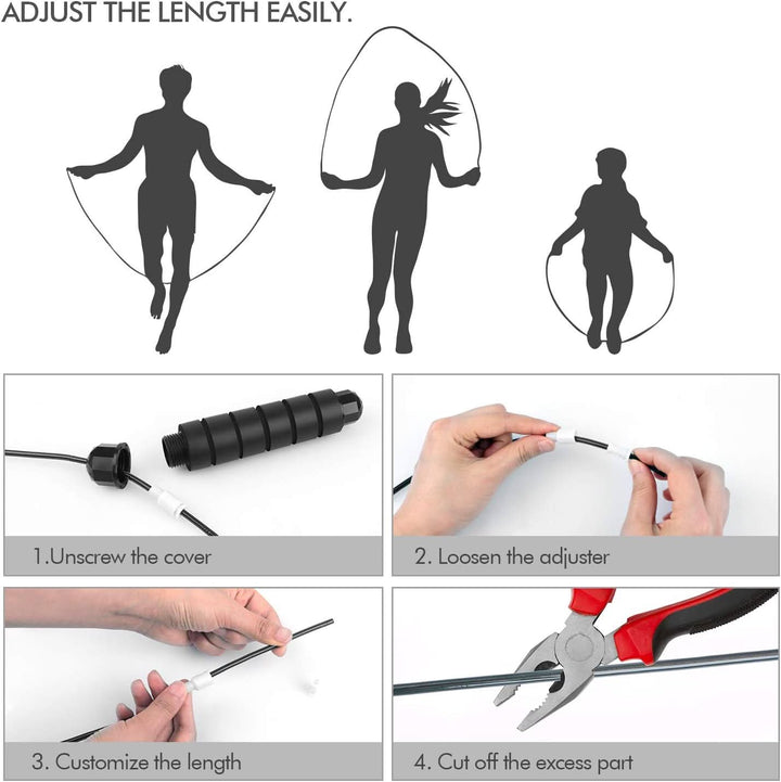 Lisslune | FlexiJump – Adjustable Jump Rope for Cardio & Coordination Training