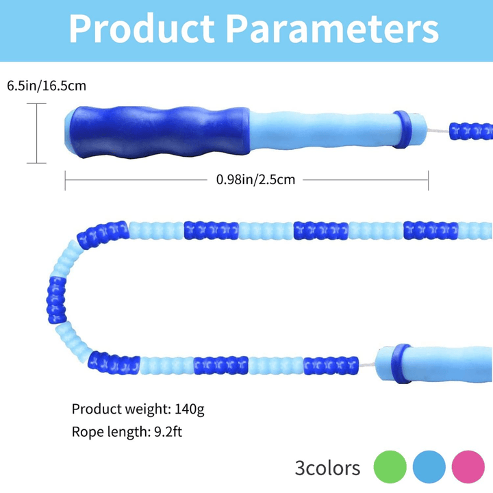 Lisslune | Adjustable Beaded Jump Rope for Effective Cardio Training