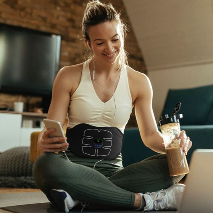 Lisslune | Flextone Sculpt – EMS Abdominal Muscle Trainer for effective home training in just 15 minutes