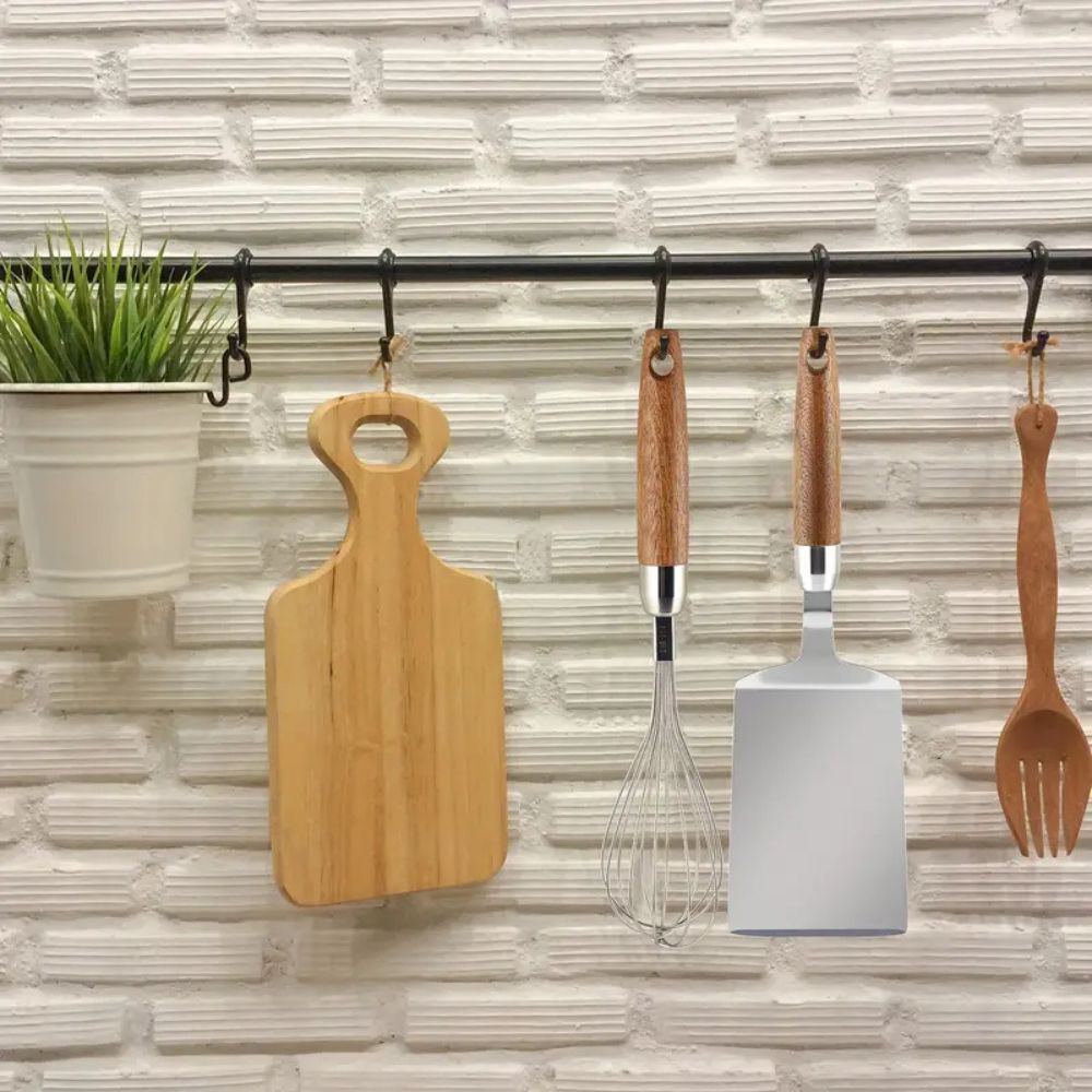 Lisslune | Stainless Steel Kitchen Spatula with Wooden Handle