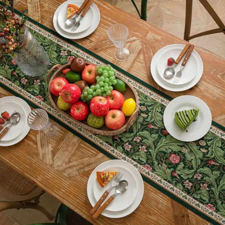 Lisslune | Flora Vine Embroidered Table Runner
