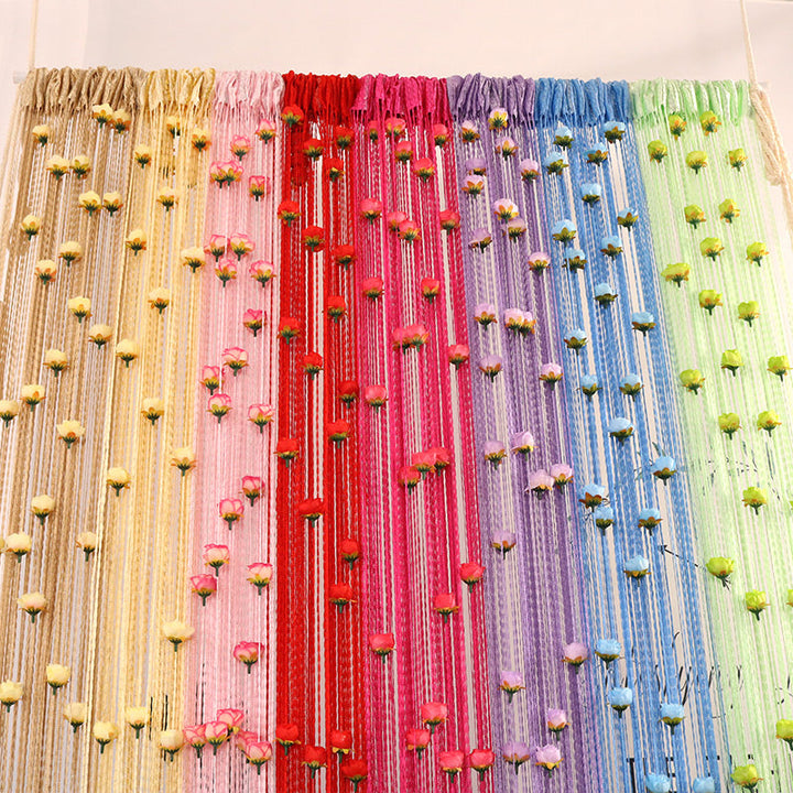 Lisslune | Floral Decorative Hanging Room Divider Curtain