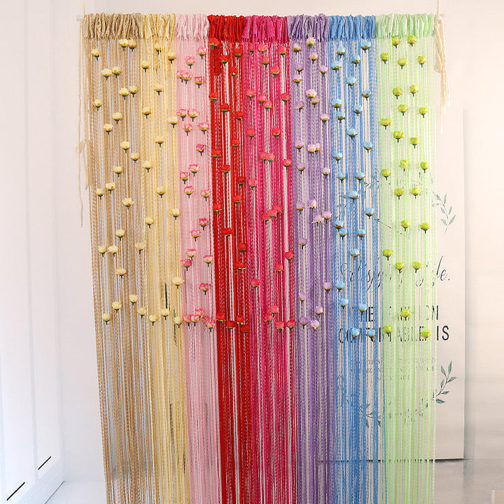 Lisslune | Floral Decorative Hanging Room Divider Curtain