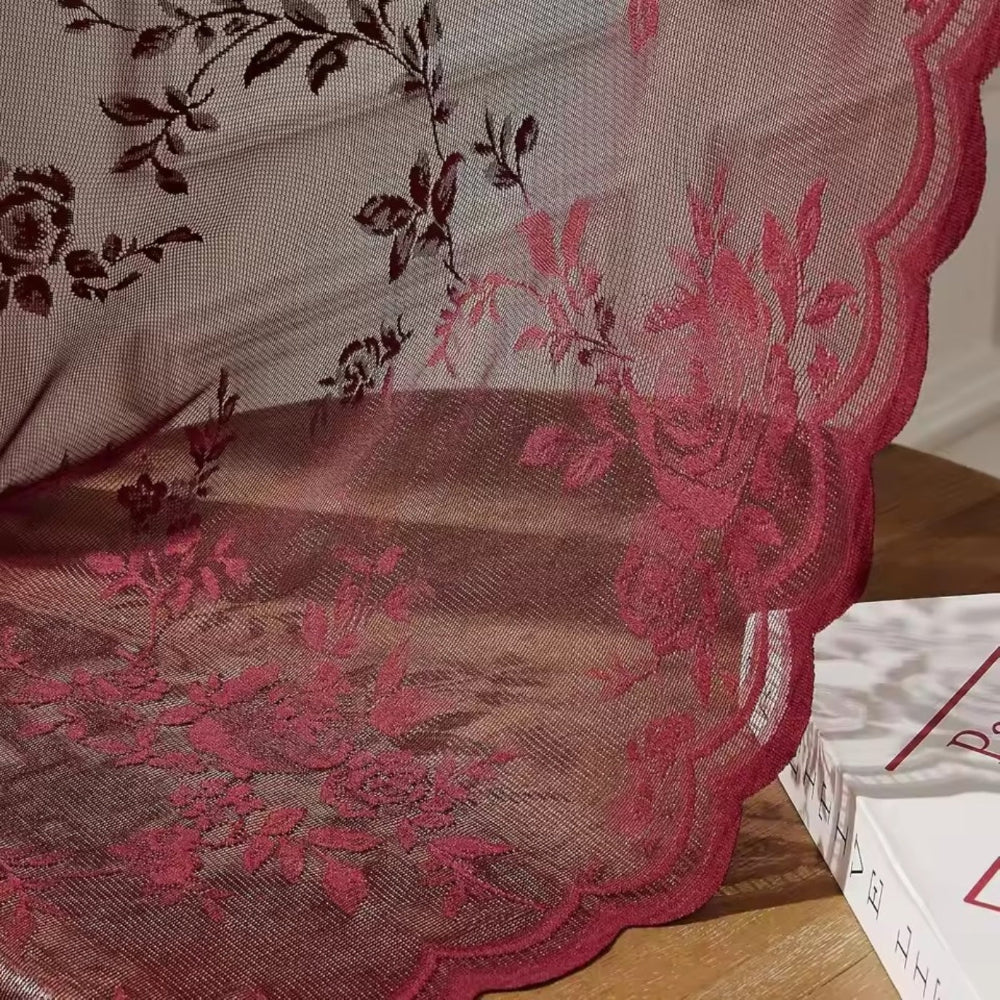 Lisslune | Floral Grace Sheer Curtains