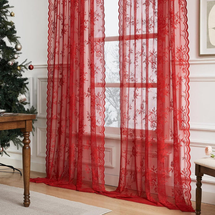 Lisslune | Floral Grace Sheer Curtains