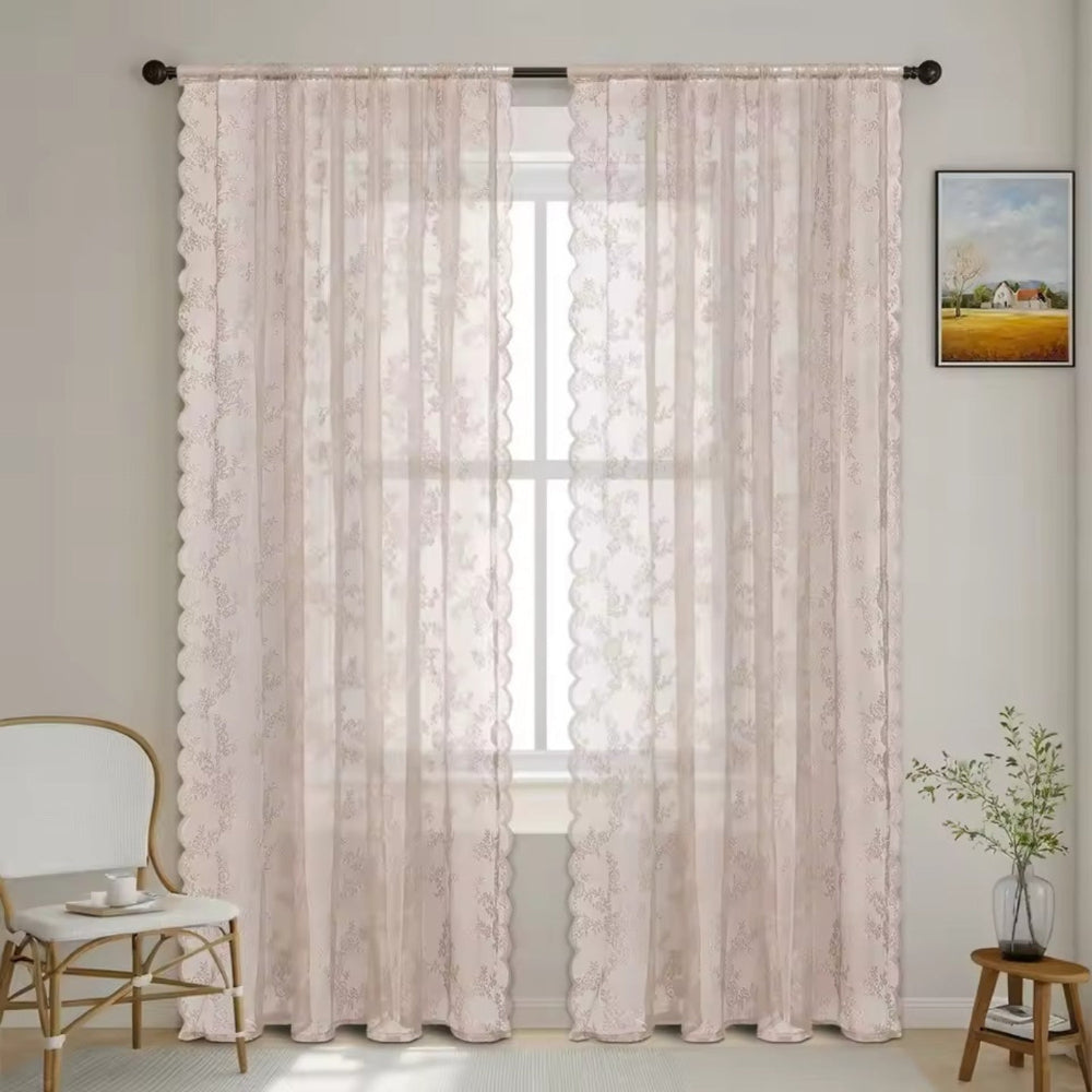 Lisslune | Floral Grace Sheer Curtains