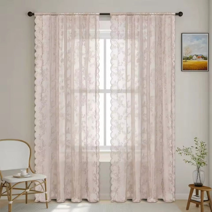 Lisslune | Floral Grace Sheer Curtains